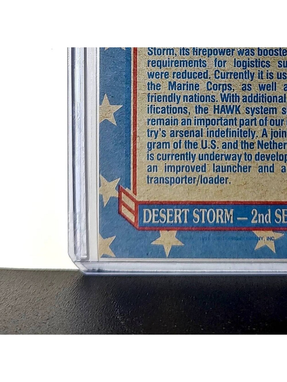 HAWK Missile 1991 Topps Desert Storm #168 Card - Picture 9 of 10